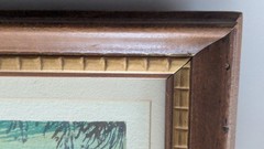 Vintage Signed Framed Matted Watercolor Painting of Vermont Scenery. 23″ x 19″