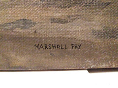 LISTED AMERICAN MARSHALL FRY Sd ORIGINAL O/C ANTIQUE MARITIME SAILING SHIPS