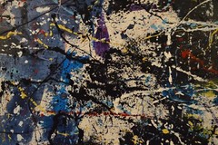 Pollock/Richter style￼ Profession￼al Painting 81” X 62”(6ft 9in)Abstract Modern
