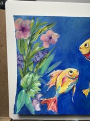 Original Signed, Acrylic Painting On Watercolor Paper