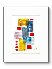 Original Abstract Expressionism 9×12 Handmade Unique Signed Fine Art 25