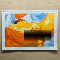 Original oil painting art Abstract creative hand-painted on canvas 16x24in #5516