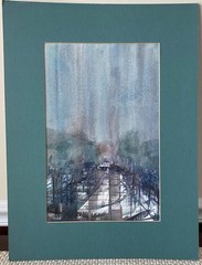 Original Outdoor Landscape Watercolor Painting by Fran Ritchie Yost