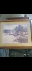„To Get a Drink of Water“ By Julie Crocker frame 19.75″ tall by 23.75