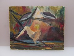 Female Nude Nude Woman Original Colorful Abstract Oil Painting