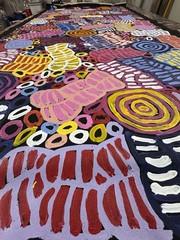 Dora Mbitjana 💕Aboriginal Art COA Supplied. 203cm X 93cm DM31M-A
