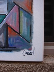 NEXT NEW YEAR abstract 16×20 canvas oil painting modern art Crowell