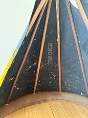 Native American oil Painting on velvet by Ernesto Sanchez, c.1970, Mexico