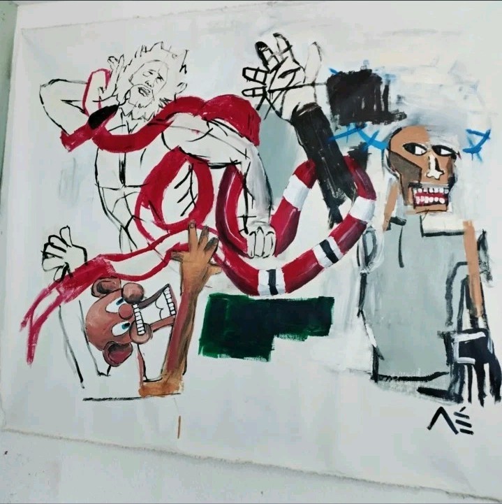 Original painting | Manuel Mané | unique 1/1 | Laocoon | 150x180cm | loft