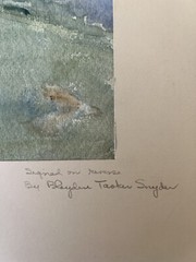 Bladen Tasker Snyden (American 1864 1923) Landscape Original Watercolor 10″ x 8″
