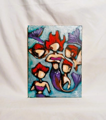 Miniature Fine Art Study • Acrylic on Canvas • Signed Original