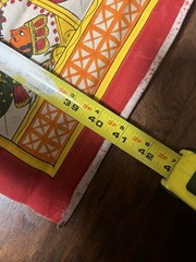 Vintage Indian Phad Style Scroll Painting Textile Wall Hanging Art 16.5″ x 41.5″