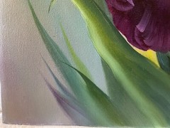18 x 24 Original Oil Painting on Canvas….“Purple Iris“