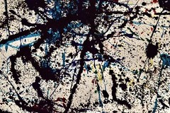 Jackson Pollock style Professional￼ Artist Canvas￼ painting￼ 72”X60”Abstract,6ft
