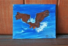 EAGLE AMERICANA Jr CHARLIE FAST PATRIOTIC FREEDOM POP ART OUTSIDER FOLK PAINTING