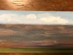 Signed Sunrise Over Kentucky Oil Painting On 4″ x 12″ Canvas