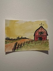 Aceo Mixed Media Art Trading Card