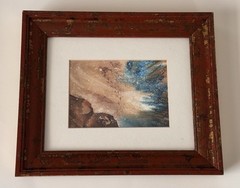 Original Hand Signed Watercolor By Artist Lynn Welker, Framed & Matted