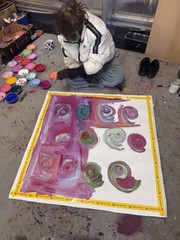 Bob Gibson Tjungurrayi 💕💕Aboriginal Art 90cm X 90cm COA supplied