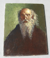 Josep Tur Oil on Canvas, Spain Impressionist-Cabeza de Fraile 25.5×19.5 in 1977