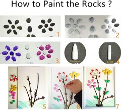 Natural Tiny Rocks 50 PC Smooth Durable Stones for Kindness Art Project Creation