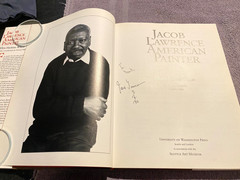JACOB LAWRENCE SIGNED….YES SIGNED…. HARLEM WPA NEW YORK ….AFRICIAN AMERICAN