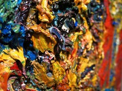 24×18″ MODERN ORIGINAL OIL█PAINTING█VINTAGE IMPRESSIONIST█ART SIGNED ABSTRACT A
