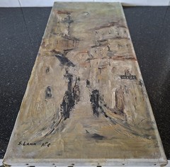 Shmuel Lamm painter 1905 1994 Poland ISRAEL PAINTING OIL CANVAS JERUSALEM