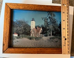 Presque Isle Lighthouse wooden Jewerly box Erie , Pa