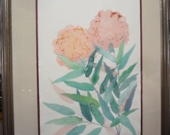 1989 MAUI HAWAII artist MARGARET BEDELL WATERCOLOR ARTWORK- FAMILLE VERTE III