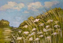 ORIGINAL Landscape acrylic Painting Kunze art on canvas board OOAK