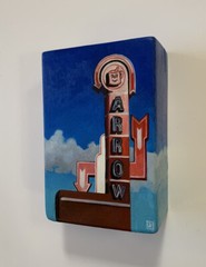 Jessica Hess Original Oil Painting Red Arrow Diner Manchester New Hampshire