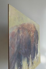 GERRY MILLER -. Unique. Artwork.“Buffel“.Oil paint on board.30x40cm-