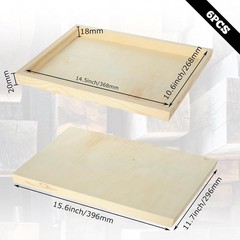 Versatile 12×16 Inch Unfinished Wood Painting Panels – Perfect for All Media