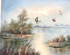 Original Oil Painting – Wood Ducks