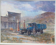 Watercolor on Paper Board Matted Original by Don Trout 16 x 13.5 in