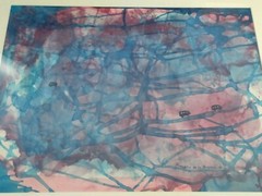 Francoise De La Bussiere Painting Abstract Art Signed. ABSTRACT ART