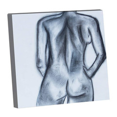 Woman in Charcoal by Sarah Wahl 1-Piece Unframed Canvas Drawing Print Abstract P