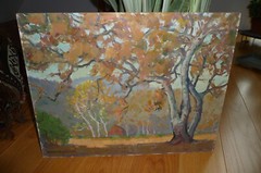 Vintage California Landscape Painting by Harvey B. Coleman Oil Impressionist