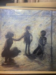 Nury 1988 „Puelche“ Oil On Linen Painting – Signed And Framed