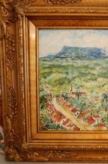 ORIGINAL FRAMED OIL VINALES TOWN AND VALLEY CUBAN LANDSCAPE ARTIST: HECTO VIDAL