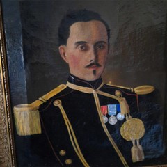 HST 007 Portrait Of An Artillery Lieutenant Napoleon III Italy Crimea Oil