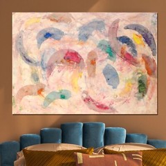 64”X44” Mark Little original canvas ￼painting OOAC Acrylic,Abstract, Action XL