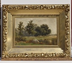 Original Framed Oil On Linen Landscape Painting by Albert Insley (1842-1937)
