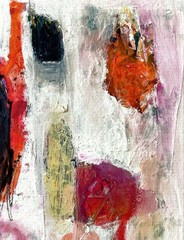Hand Painted Abstract Colorful Acrylic 11×14 Canvas Painting, Holly Hammond
