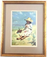 The Young Botanist is a painting by Canadian artist Paul Peel. this is a print