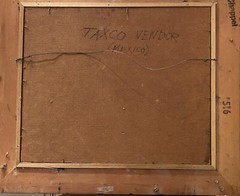 George Russin (American, 1910-2020), Original Masterpiece O/M „TAXCO VENDOR“!