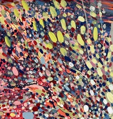 ORIGINAL abstract painting acrylic painting art modern art XXL red hand painted