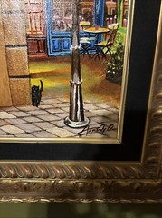 Arkady Ostritsky Beautiful “Charlot Restaurant Original SIGNED 33 1/2”X 28”