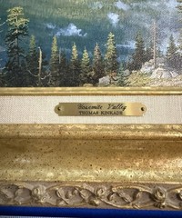 Thomas Kinkade Yosemite Valley Canvas Classic Matted Framed COA 18×23 Excellent